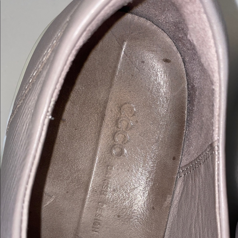 Women’s Ecco rose gray Casual Lace-Up Sneakers 10 preppy - Picture 4 of 7